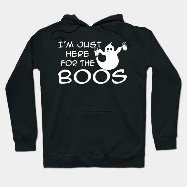 I'm Just Here For The Boos Hoodie by Mariteas